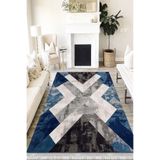 Motto Hali Modern Punto Kaymaz Dot Tabanlı Yıkanabilir Antibakteriyel Dijital Baskı Modern Halı Yolluk, MD-0037D-PNT-80X300