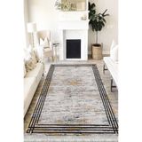 Motto Hali Modern Punto Kaymaz Dot Tabanlı Yıkanabilir Antibakteriyel Dijital Baskı Modern Halı Yolluk, MD-0057B-PNT-120X180