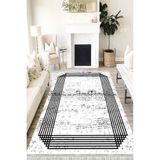 Motto Hali Modern Punto Kaymaz Dot Tabanlı Yıkanabilir Antibakteriyel Dijital Baskı Modern Halı Yolluk, MD-0090B-PNT-200X300