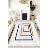 Motto Hali Modern Punto Kaymaz Dot Tabanlı Yıkanabilir Antibakteriyel Dijital Baskı Modern Halı Yolluk, MD-0104A-PNT-100X200