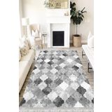 Motto Hali Modern Verona Kaymaz Deri Tabanlı Yıkanabilir Antibakteriyel Dijital Baskı Modern Halı Yolluk, MD-0004A-VRN-100X200