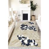 Motto Hali Modern Verona Kaymaz Deri Tabanlı Yıkanabilir Antibakteriyel Dijital Baskı Modern Halı Yolluk, MD-0035A-VRN-160X230