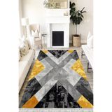 Motto Hali Modern Verona Kaymaz Deri Tabanlı Yıkanabilir Antibakteriyel Dijital Baskı Modern Halı Yolluk, MD-0037F-VRN-160X230