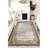 Motto Hali Modern Verona Kaymaz Deri Tabanlı Yıkanabilir Antibakteriyel Dijital Baskı Modern Halı Yolluk, MD-0081A-VRN-160X230