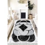 Motto Hali Modern Verona Kaymaz Deri Tabanlı Yıkanabilir Antibakteriyel Dijital Baskı Modern Halı Yolluk, MD-0093B-VRN-80X300