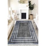 Motto Hali Modern Verona Kaymaz Deri Tabanlı Yıkanabilir Dijital Baskı Modern Halı Yolluk, MD-0067B-VRN-80X300