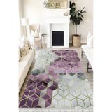 Motto Hali Modern Westa Kaymaz Tabanlı Yıkanabilir Antibakteriyel Dijital Baskı Modern Halı Kilim, MD-0033Ö-WST-160X230