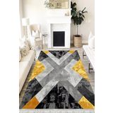 Motto Hali Modern Westa Kaymaz Tabanlı Yıkanabilir Antibakteriyel Dijital Baskı Modern Halı Kilim, MD-0037F-WST-200X300