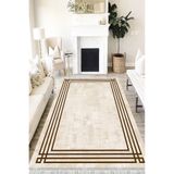 Motto Hali Modern Westa Kaymaz Tabanlı Yıkanabilir Antibakteriyel Dijital Baskı Modern Halı Kilim, MD-0062C-WST-100X200