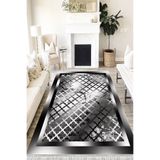 Motto Hali Modern Westa Kaymaz Tabanlı Yıkanabilir Antibakteriyel Dijital Baskı Modern Halı Kilim, MD-0080H-WST-100X200