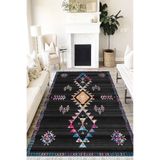 Motto Hali Otantik Bambu Kumaş Perla Soft Kaymaz Tabanlı Yıkanabilir Antibakteriyel Dijital Baskı Halı Yolluk, OTN-4209C-PRL-50X80