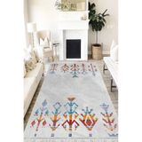 Motto Hali Otantik Bambu Kumaş Perla Soft Kaymaz Tabanlı Yıkanabilir Antibakteriyel Dijital Baskı Halı Yolluk, OTN-4212A-PRL-120X250