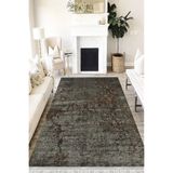 Motto Hali Otantik Bambu Kumaş Perla Soft Kaymaz Tabanlı Yıkanabilir Antibakteriyel Dijital Baskı Halı Yolluk, OTN-4218B-PRL-100X150