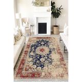 Motto Hali Otantik Cotton Şönil Kaymaz Tabanlı Yıkanabilir Antibakteriyel Dijital Baskı Halı Yolluk, OTN-4033A-CTN-80X300
