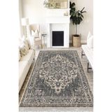 Motto Hali Otantik Cotton Şönil Kaymaz Tabanlı Yıkanabilir Antibakteriyel Dijital Baskı Halı Yolluk, OTN-4111B-CTN-120X180