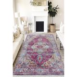 Motto Hali Otantik Cotton Şönil Kaymaz Tabanlı Yıkanabilir Antibakteriyel Dijital Baskı Halı Yolluk, OTN-4136A-CTN-160X230