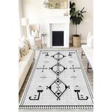 Motto Hali Otantik Perla Soft Kaymaz Tabanlı Yıkanabilir Antibakteriyel Dijital Baskı Halı Yolluk, OTN-4121B-PRL-100X200