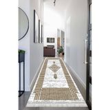 Motto Hali Otantik Perla Soft Yolluk Kaymaz Tabanlı Yıkanabilir Antibakteriyel Dijital Baskı Halı Yolluk, OTNN-4146C-PRL-200X300