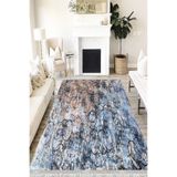 Motto Hali Pastel Cotton Şönil Kaymaz Tabanlı Yıkanabilir Antibakteriyel Dijital Baskı Pastel Halı Yolluk, PS-6022A-CTN-120X180