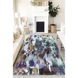 Motto Hali Pastel Cotton Şönil Kaymaz Tabanlı Yıkanabilir Antibakteriyel Dijital Baskı Pastel Halı Yolluk, PS-6048A-CTN-160X230