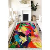 Motto Hali Pastel Eko Punto Kaymaz Tabanlı Yıkanabilir Antibakteriyel Dijital Baskı Pastel Halı Yolluk, PS-6037A-EKOPNT-160X230