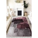 Motto Hali Pastel Verona Kaymaz Deri Tabanlı Yıkanabilir Antibakteriyel Dijital Baskı Pastel Halı Yolluk, PS-6009A-VRN-80X300