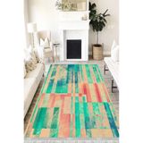 Motto Hali Pastel Westa Kaymaz Tabanlı Yıkanabilir Antibakteriyel Dijital Baskı Pastel Halı Kilim, PS-6039A-WST-100X200