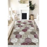 Motto Hali Patchwork Cotton Şönil Kaymaz Tabanlı Yıkanabilir Antibakteriyel Dijital Baskı Patchwork Halı Yolluk, PW-8028A-CTN-100X200