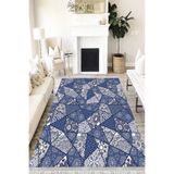 Motto Hali Patchwork Eko Punto Kaymaz Tabanlı Yıkanabilir Antibakteriyel Dijital Baskı Patchwork Halı Yolluk, PW-8042A-EKOPNT-80X300