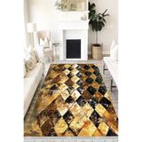 Motto Hali Patchwork Eko Punto Kaymaz Tabanlı Yıkanabilir Antibakteriyel Dijital Baskı Patchwork Halı Yolluk, PW-8067A-EKOPNT-100X200