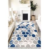 Motto Hali Patchwork Perla Soft Kaymaz Tabanlı Yıkanabilir Antibakteriyel Dijital Baskı Patchwork Halı Yolluk, PW-8053B-PRL-120X180