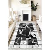 Motto Hali Patchwork Perla Soft Kaymaz Tabanlı Yıkanabilir Antibakteriyel Dijital Baskı Patchwork Halı Yolluk, PW-8089D-PRL-200X300