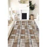Motto Hali Patchwork Punto Kaymaz Dot Tabanlı Yıkanabilir Antibakteriyel Dijital Baskı Patchwork Halı Yolluk, PW-8020A-PNT-200X300