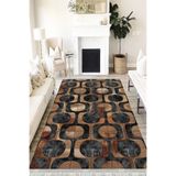 Motto Hali Patchwork Punto Kaymaz Dot Tabanlı Yıkanabilir Antibakteriyel Dijital Baskı Patchwork Halı Yolluk, PW-8032A-PNT-160X230