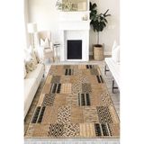 Motto Hali Patchwork Verona Kaymaz Deri Tabanlı Yıkanabilir Antibakteriyel Dijital Baskı Patchwork Halı Yolluk, PW-8027B-VRN-80X300