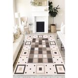 Motto Hali Patchwork Verona Kaymaz Deri Tabanlı Yıkanabilir Antibakteriyel Dijital Baskı Patchwork Halı Yolluk, PW-8033B-VRN-120X250