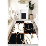 Motto Hali Patchwork Verona Kaymaz Deri Tabanlı Yıkanabilir Antibakteriyel Dijital Baskı Patchwork Halı Yolluk, PW-8075A-VRN-200X300