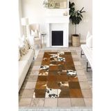 Motto Hali Patchwork Verona Kaymaz Deri Tabanlı Yıkanabilir Antibakteriyel Dijital Baskı Patchwork Halı Yolluk, PW-8089C-VRN-200X300
