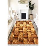 Motto Hali Patchwork Verona Kaymaz Deri Tabanlı Yıkanabilir Antibakteriyel Dijital Baskı Patchwork Halı Yolluk, PW-8098A-VRN-160X400