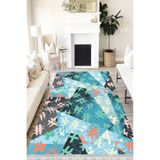 Motto Hali Patchwork Verona Kaymaz Deri Tabanlı Yıkanabilir Antibakteriyel Dijital Baskı Patchwork Halı Yolluk, PW-8099A-VRN-200X300