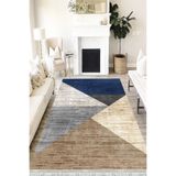 Motto Hali Patchwork Westa Kaymaz Tabanlı Yıkanabilir Antibakteriyel Dijital Baskı Patchwork Halı Kilim, PW-8026C-WST-200X300