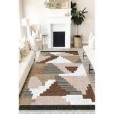 Motto Hali Patchwork Westa Kaymaz Tabanlı Yıkanabilir Antibakteriyel Dijital Baskı Patchwork Halı Kilim, PW-8096A-WST-200X300