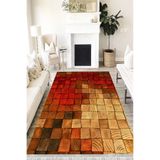 Motto Hali Patchwork Westa Kaymaz Tabanlı Yıkanabilir Antibakteriyel Dijital Baskı Patchwork Halı Kilim, PW-8101A-WST-180X300