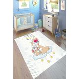 Motto Hali Perla Soft Kaymaz Tabanlı Yıkanabilir Antibakteriyel Dijital Baskı Çocuk Halısı, CK-10003C-PRL-120X180