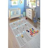 Motto Hali Perla Soft Kaymaz Tabanlı Yıkanabilir Antibakteriyel Dijital Baskı Çocuk Halısı, CK-10006A-PRL-120X180