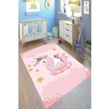 Motto Hali Perla Soft Kaymaz Tabanlı Yıkanabilir Antibakteriyel Dijital Baskı Çocuk Halısı, CK-10029A-PRL-200X300