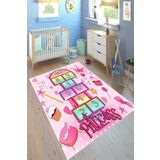 Motto Hali Perla Soft Kaymaz Tabanlı Yıkanabilir Antibakteriyel Dijital Baskı Çocuk Halısı, CK-10149A-PRL-100X200