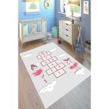 Motto Hali Perla Soft Kaymaz Tabanlı Yıkanabilir Antibakteriyel Dijital Baskı Çocuk Halısı, CK-10151A-PRL-200X300