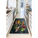 Motto Hali Perla Soft Kaymaz Tabanlı Yıkanabilir Antibakteriyel Dijital Baskı Mutfak Halısı, MK-9010A-PRL-160X400