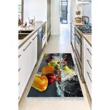 Motto Hali Perla Soft Kaymaz Tabanlı Yıkanabilir Antibakteriyel Dijital Baskı Mutfak Halısı, MK-9012A-PRL-180X300